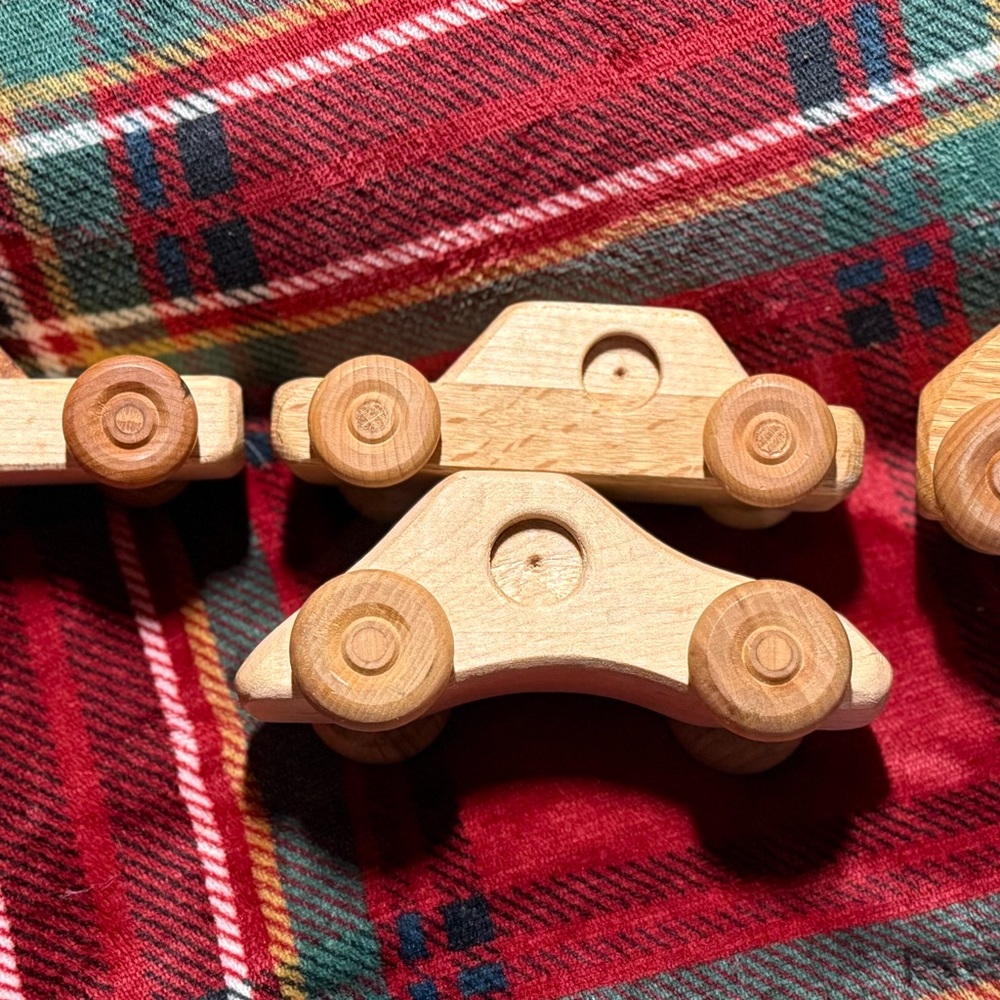 Wooden Toy Car Set of 4